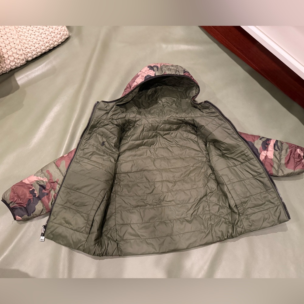 Polo Ralph Lauren reversible light puffer jacket 4t - Picture 2 of 4